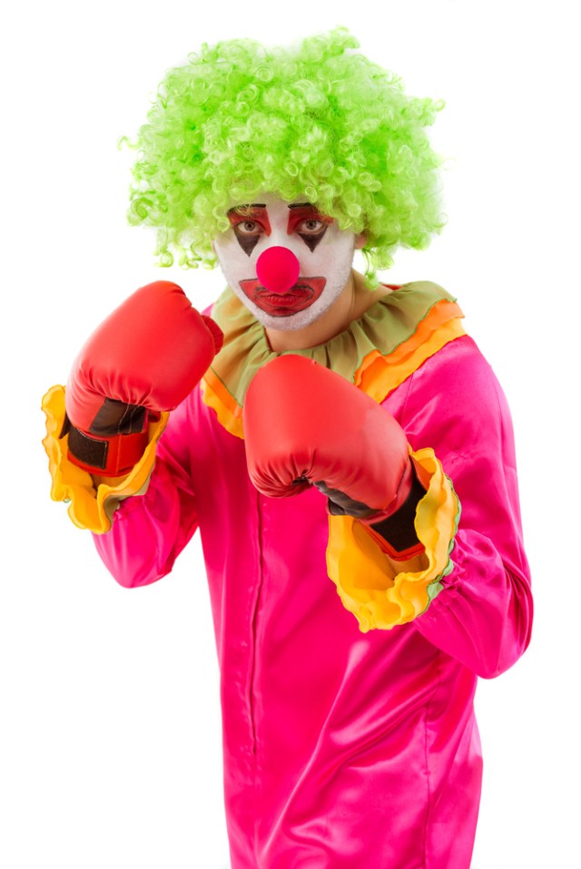 Boxing clown